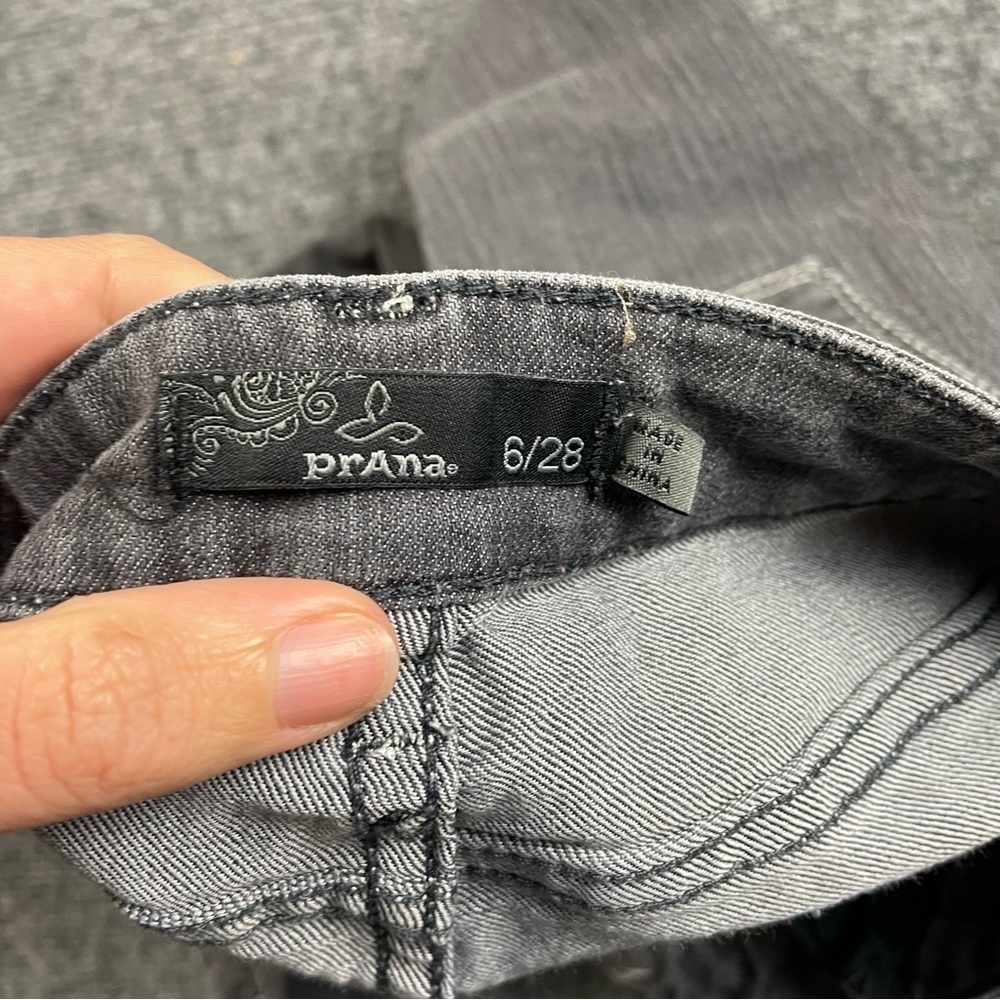 PRANA Women’s Charcoal Grey Denim skinny Jeans size: 6/28 - Picture 4 of 9